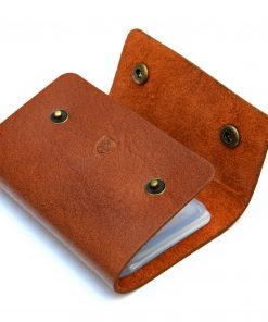 Phoenix Charm Handcrafted Soft Leather Credit / ID Cards Holder Wallet