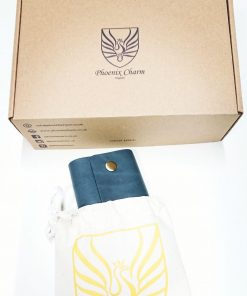 Phoenix Charm Handcrafted Soft Leather Credit / ID Cards Holder Wallet