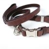 Leather Dog Collar & Lead Set